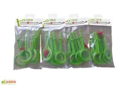 Tuteur Avec Attaches Mikado Vert Anis 150 Cm (Lot De 6) 7 Tuteur Avec Attaches Mikado Vert Anis 150 Cm (Lot De 6) -Garanti Jardin Magasin tuteurs tomate 150cm plastique mikado france attaches anis