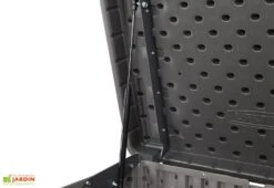 Lifetime Coffre De Rangement Extérieur En Résine Effet Bois - 2407 L -Garanti Jardin Magasin verin couvercle coffre jardin lifetime